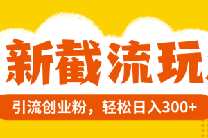百度贴吧截流赚钱术：日入300+的精准引流秘籍【实战教程】