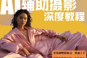 2024年AI辅助摄影人工智能商业应用摄影课程（37节课）