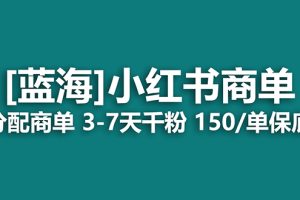 2023蓝海项目，小红书商单，快速千粉，最强蓝海没有之一【长期稳定】