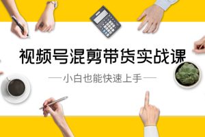 视频号运营课-混剪带货实战，小白也能快速上手（10节课）