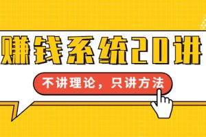 苏笙君·赚钱系统20讲：教你从0到1赚到你的第一桶金（不讲理论，只讲方法）