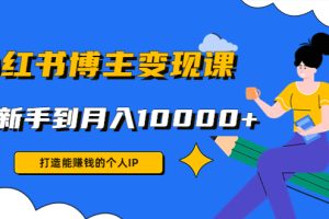 小红书博主变现课（打造能赚钱的个人IP，从新手到月入10000+(9节课)）