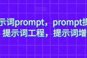 AI提示词PROMPT，PROMPT提示词，提示词工程，提示词增强
