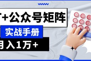AI公众号流量主系统课程1.0，GPT+公众号矩阵实战手册【揭秘】
