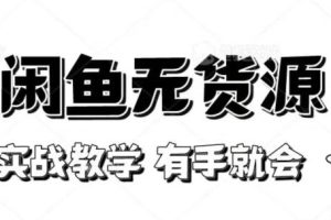 闲鱼无货源实战教程：轻松上手，新手也能赚翻天【揭秘】